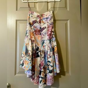 Curvy Dress Parrot Print